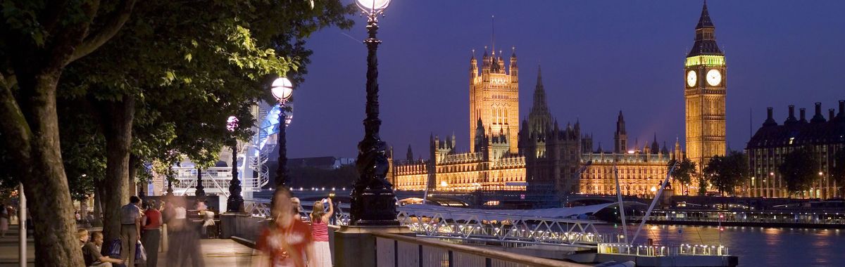 London: Westminster at night.