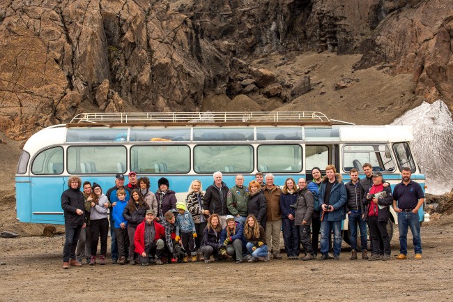 The honourable guests visited the training area at Nautagil in the Northeastern highlands of Iceland and the Holuhraun lava flow. Their group was led by geophysicist and polar explorer Ari Trausti Guðmundsson and The Exploration Museum director Örlygur Hnefill Örlygsson.  