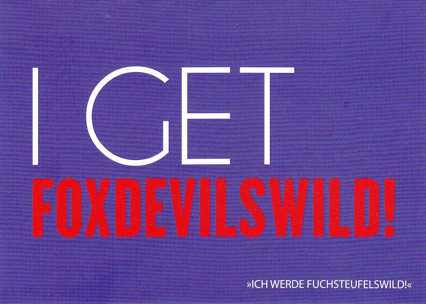 Foxdevilswild = Denglish