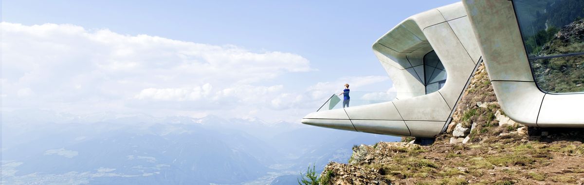 The Corones is the sixth Messner Mountain Museum in South Tyrol. Architect is Zaha Hadid.