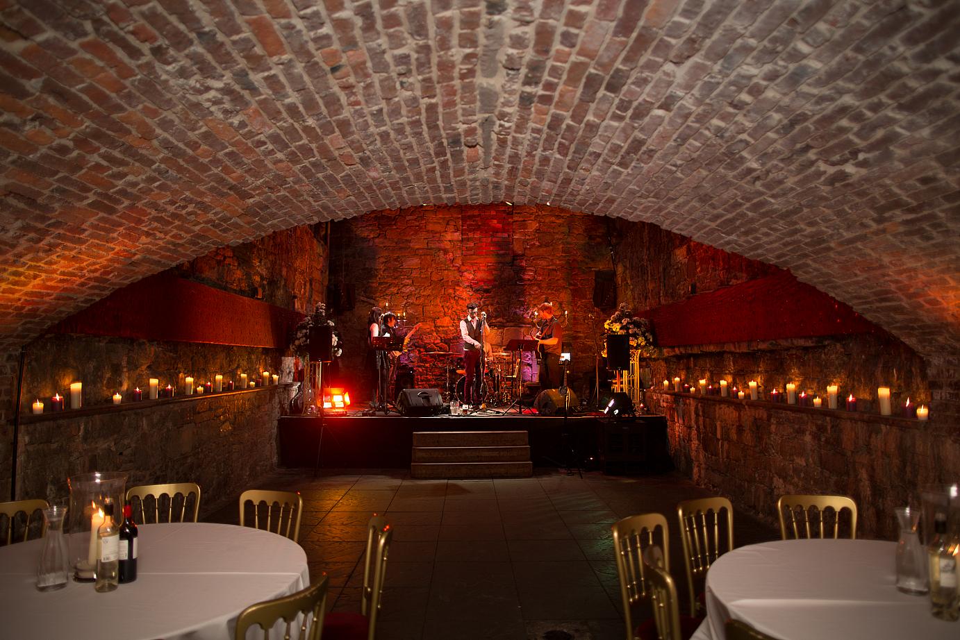 Live music sessions become even more special in dimly lit catacombs.