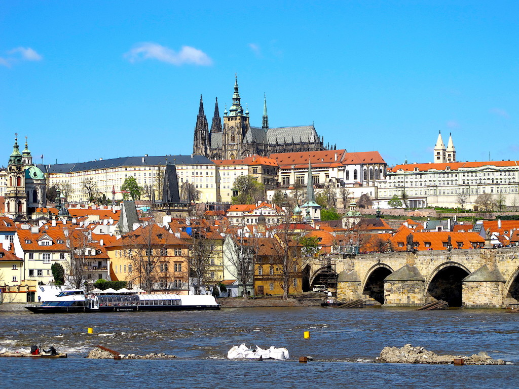 A view on Prague from Charles Bridge. Photo: copyright Christina Feyerke